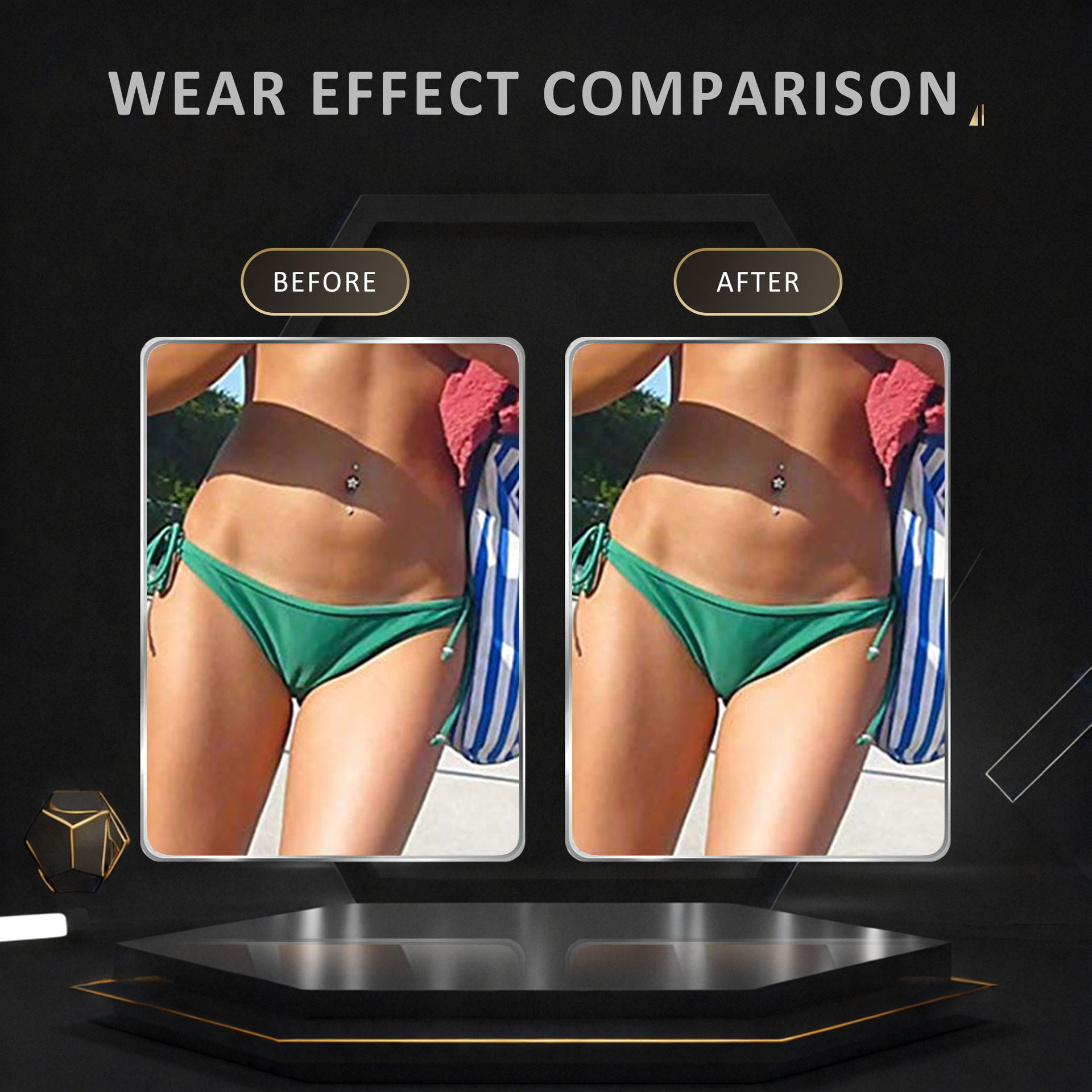 Inserção de dedo do pé de silicone privado em forma de Y à prova d'água natação sem costura calças de segurança à prova d'água almofada de silicone