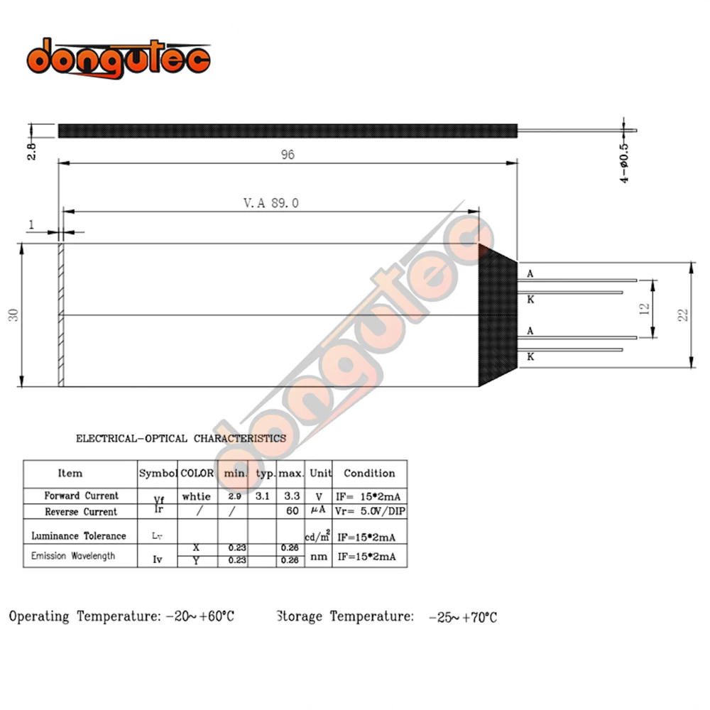 EDC810 retroilluminazione LCD blu bianco Yello colore
