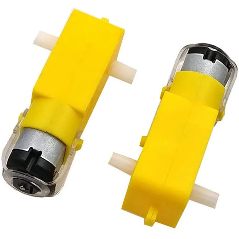 ABBK-60 Stück DC 70MA (3V) Roboter Intelligentes Auto DIY Dual Shaft Gear TT Motor für Roboterauto MCU 7X2,2X1,8Cm