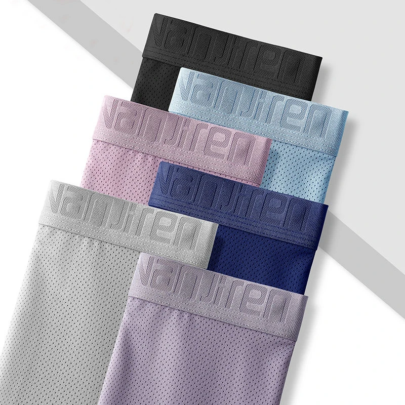 Calzoncillos para hombre, calzoncillos para hombre, pantalones cortos, Boxers, ropa interior antideslizante para hombre, Calzoncillos con agujero de bambú, bolsa convexa en U, talla grande 6XL