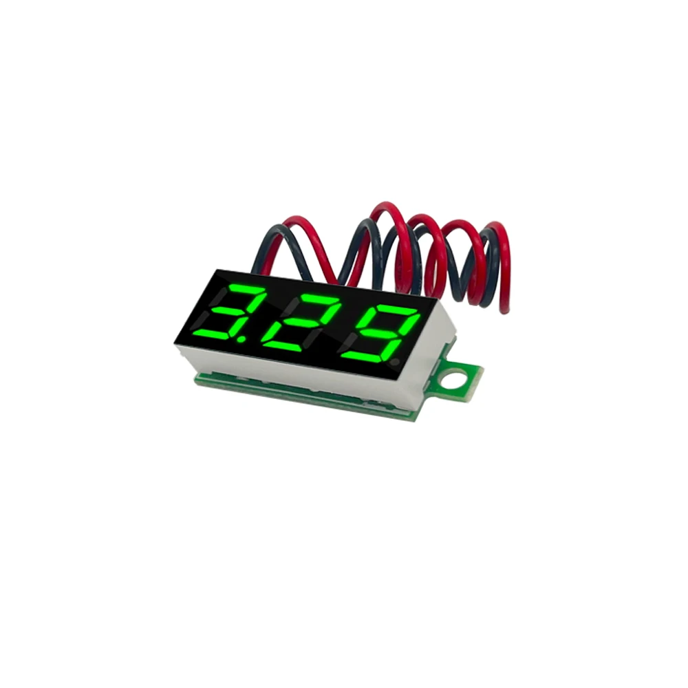 0.28 นิ้ว DC LED Digital Voltmeter 0-100V แรงดันไฟฟ้าอัตโนมัติรถมือถือเครื่องทดสอบแรงดันไฟฟ้าเครื่องตรวจจับ 12V สีแดงสีเขียวสีฟ้าสีเหลือง