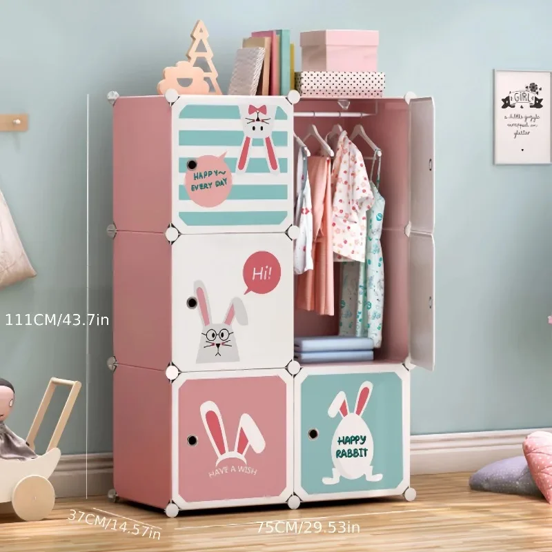 원피스 어린이 옷장 옷장 아기 옷, 휴대용 어린이 캐비닛, 쉬운 조립, Meuble Chambre Enfant 가구, 장난감 정리함