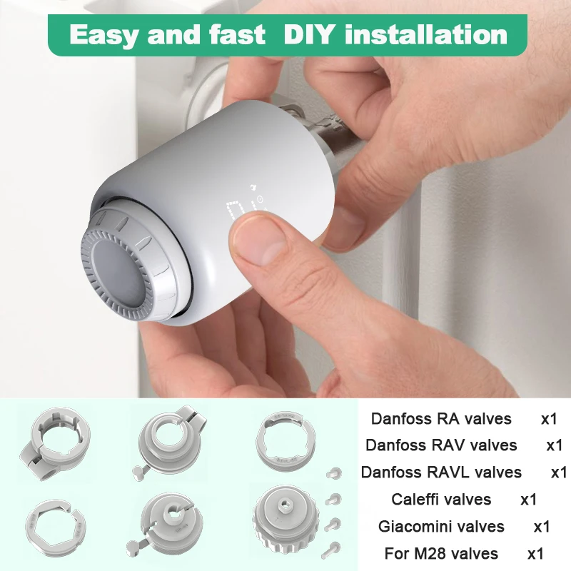 Tuya ZigBee วาล์วหม้อน้ํา Thermostatic หัว Zigbee Thermostat สมาร์ทวาล์วหม้อน้ําอุณหภูมิ Controller Alexa Google Home