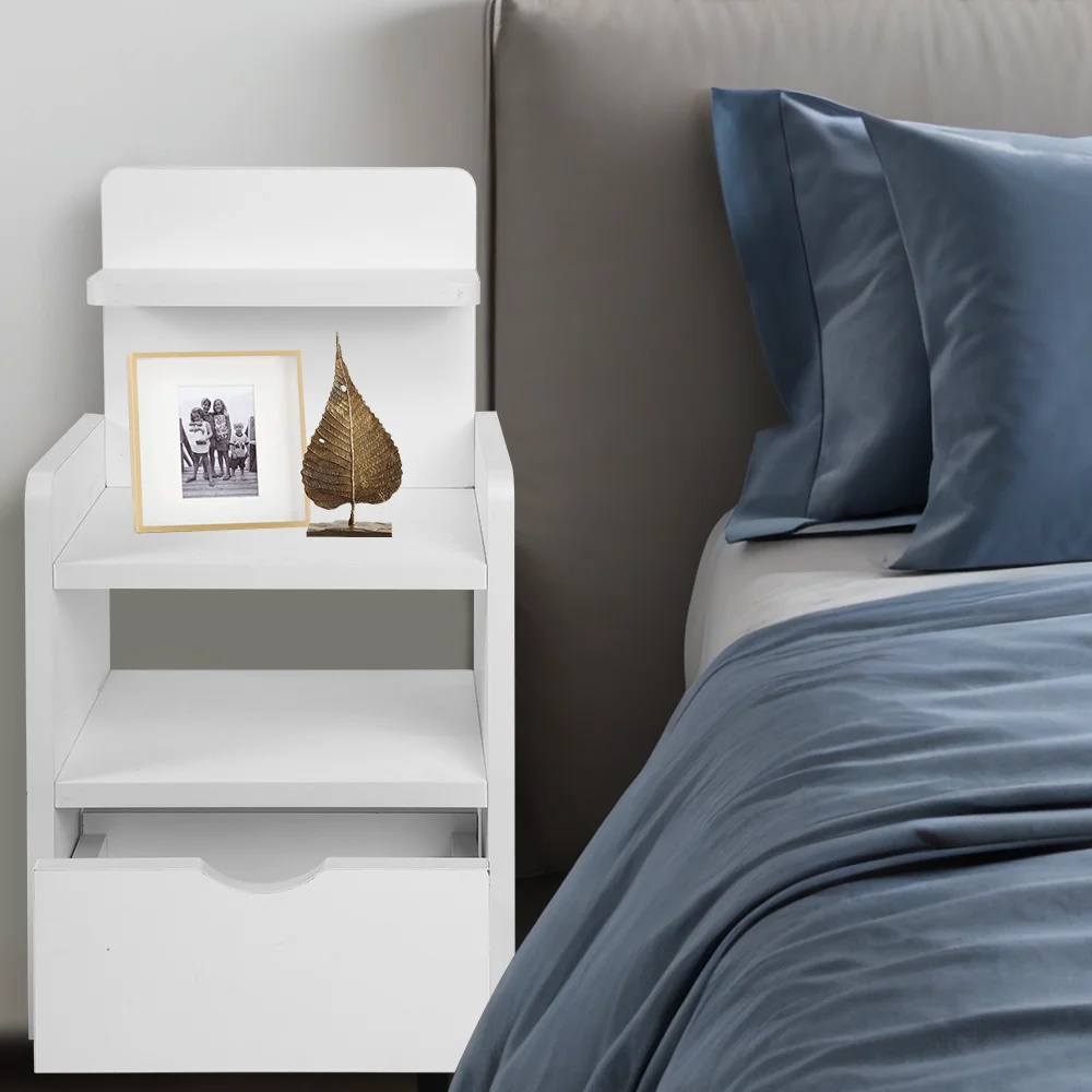 Bedside Table Nightstands for Bedroom Multi-functional Storage Cabinet   Bedroom Furniture Bed Table Simple Locker Shelf