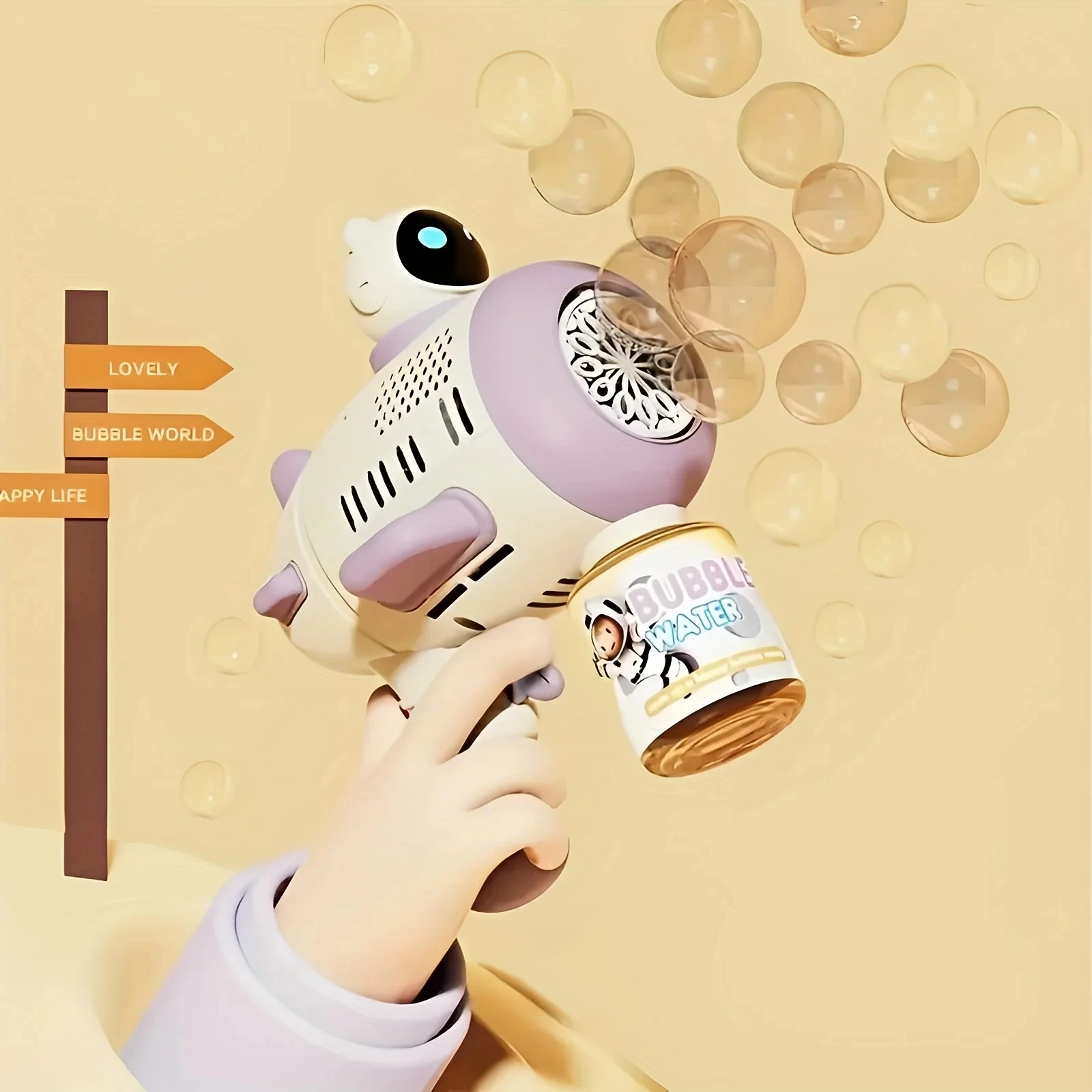 12 หลุม Spaceman Bubble Gun ไฟฟ้า Bubbles เครื่องปืนอัตโนมัติ Space สบู่ฟองฤดูร้อนกลางแจ้ง Weeding ของเล่นเด็ก