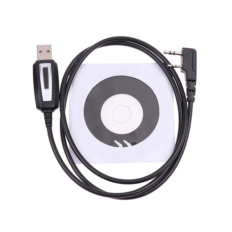 Cable de programación USB de alta calidad con CD de controlador para UV-5R, Radio bidireccional, Walkie Talkie, UV5R, 888S