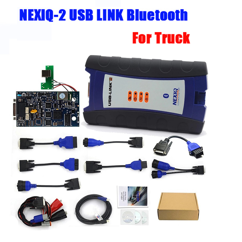 Herramienta de diagnóstico automático Nexiq-2 USB Link 2 Blueooth para volv-o ISUZ-U NE IQ 2 resistente 125032   Diese-l Truck ScanTool con software