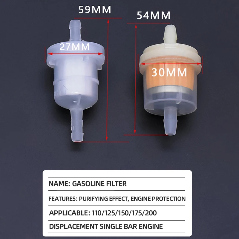 10 stks motorfiets oliefilter inline gas brandstoffilter benzinefilters tool voor scooter motorfiets bromfiets scooter crossmotor atv