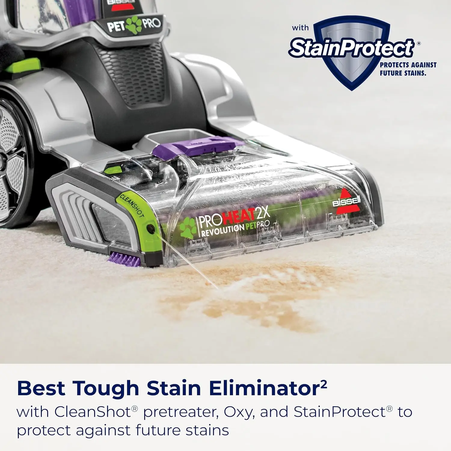 2X Revolution Pet Pro Plus, 3588F, Upright Deep Cleaner, 30-minute Dry Time, Dual Dirt Lifter , Hose & Tool Attachment