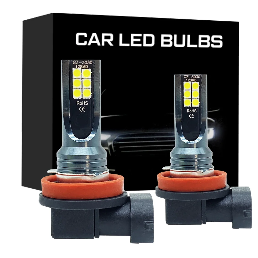 2 Chiếc H11 H8 H4 H7 H1 H16 H3 H10 9005 HB3 9006 HB4 Đèn LED Xe Hơi Ô Tô Đèn Sương Mù 6000K bóng Đèn Pha 3000K 12000K 4300K Tự Động Đèn Sương Mù