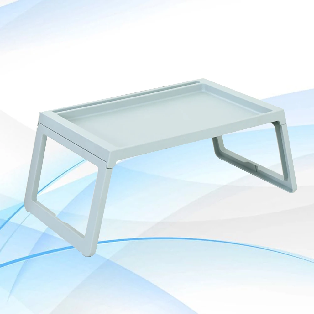 Laptop Stand Bed Folding Bedside Table Desk Foldable Computer Breakfast Beige Student Study  Work Laptop for Breakfast Desk