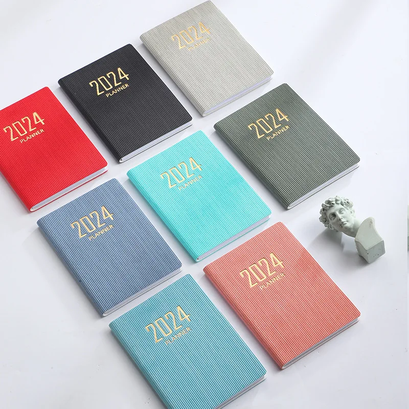 365 วัน 2025 แบบพกพา A7 Pocket Planner Pu รายวันรายสัปดาห์ตารางปฏิทินวารสารโรงเรียนอุปกรณ์สํานักงาน Agenda