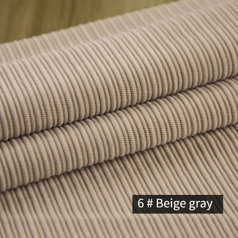 Kain Korduroi Tebal Per Meter untuk Celana Mantel Bantal Tas Penutup Sofa Jahit Diy Lembut Dapat Dipakai Kain Musim Dingin Hangat Polos Khaki Merah Muda