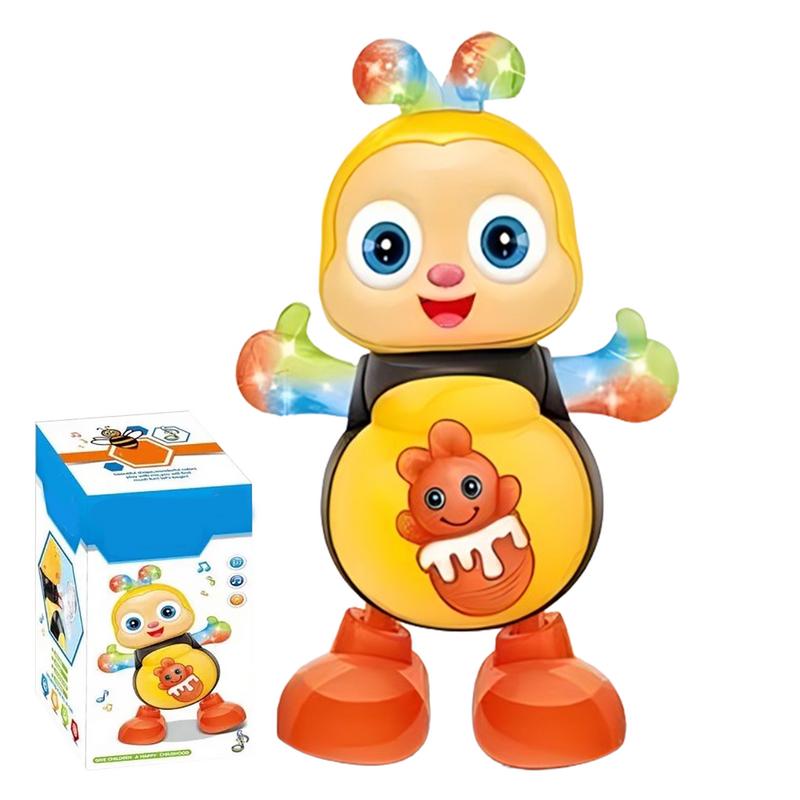 Dancing Bee For Kids Musical Toys Electronic Cartoon Bee Preschool Learning Toy Interactive Singing Animal With Lights & Music