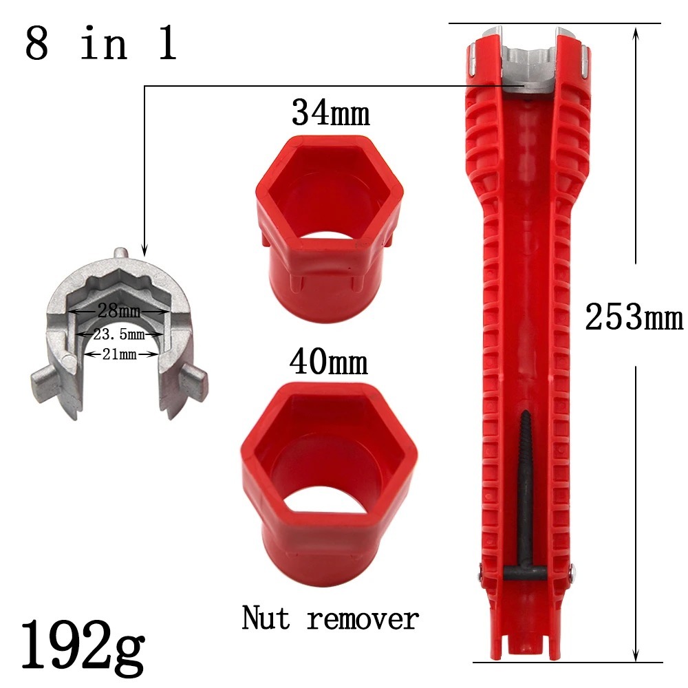 Multi-Functional Sanitary Wrench Pelvic Floor Leading Sleeve Disassembly Faucet Pipe Sink Sanitary Only Installation Tool