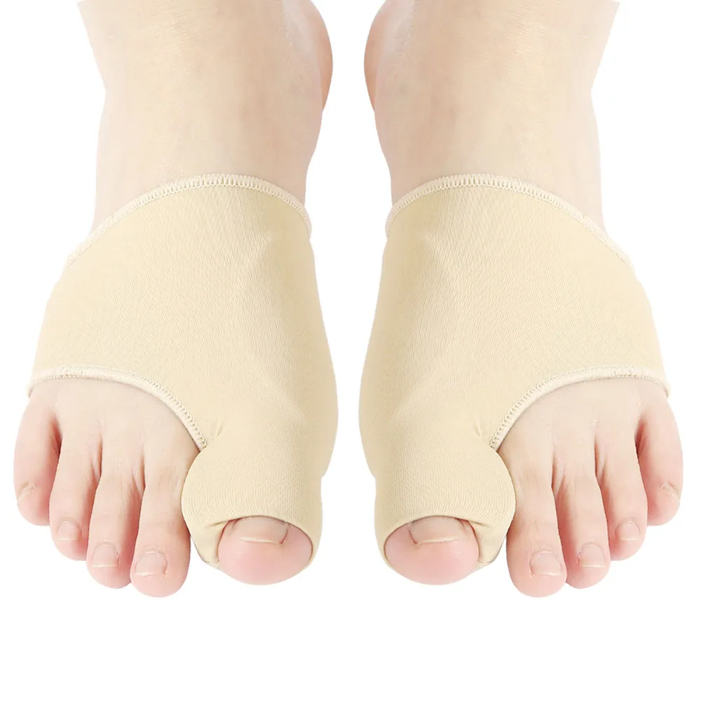 2pcs=1pair Men's Socks Gray Toe Hallux Valgus Bunion Corrector Orthotics Feet Bone Thumb Adjuster Pedicure Correction Sock