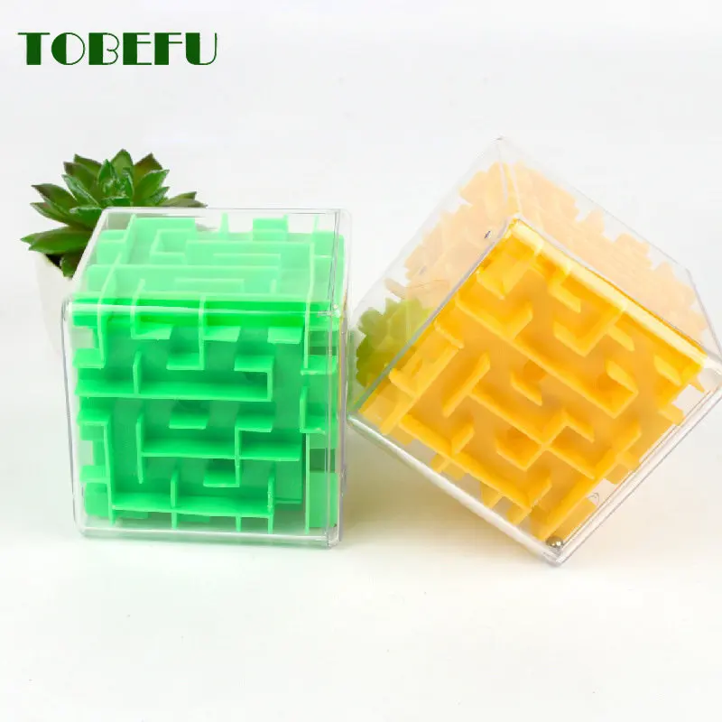 TOBEFU 3D Mê Cung Khối Trong Suốt 6 Mặt Xếp Hình Tốc Độ Khối Lập Phương Cán Trò Chơi Bóng Cubos Mê Cung Đồ Chơi Dành Cho Trẻ Em giáo Dục