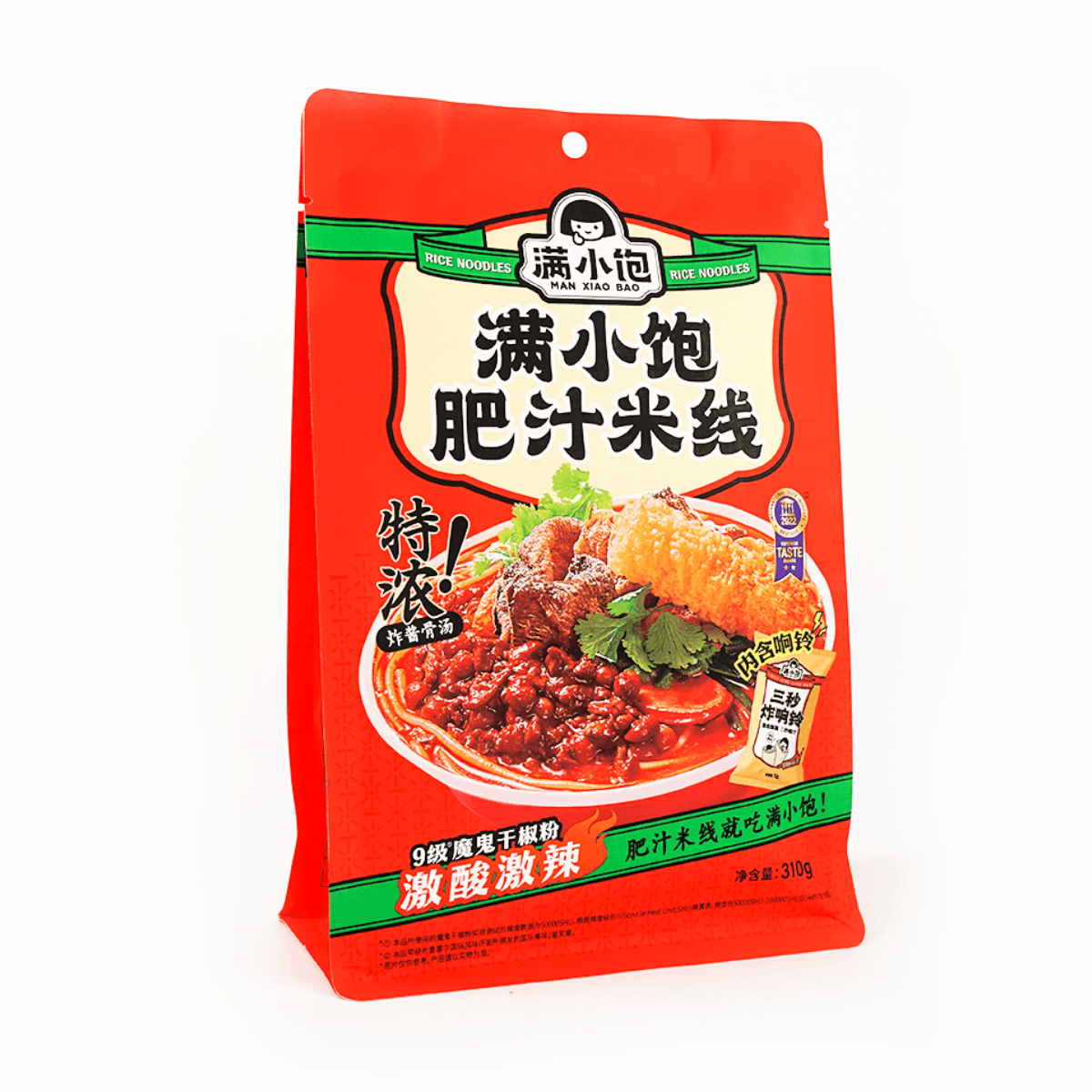 [2Packs 6Pieces] ManXiaoBao Thick Juice Rice Noodles 310g*2Packs*3[Value Pack]