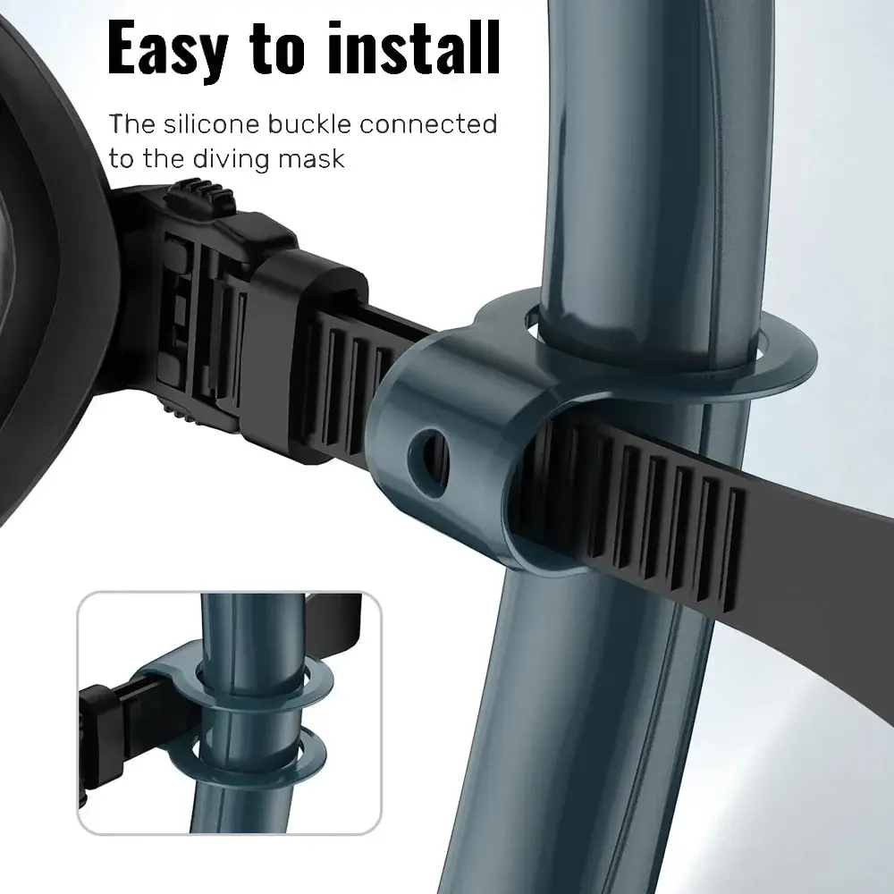 Soft Silicone Diving Snorkel portatile pieghevole Easy-Breath Wet Scuba con custodia per apnea pesca subacquea nuoto