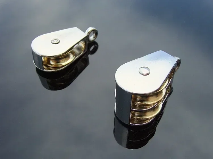 36/52/75 มม.โลหะมัดโลหะผสมสังกะสี FIXED Pulley Crown BLOCK และ Tackle ยกล้อ MINI SINGLE/Double Pulley สําหรับ DIY