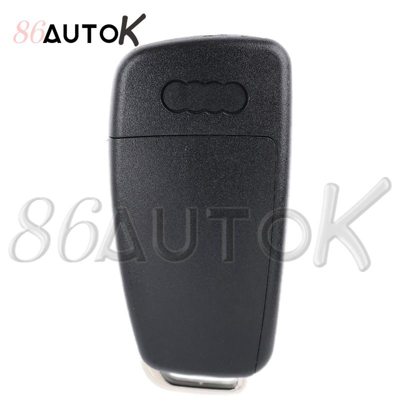 Для Audi Q7 B7 Q3 A3 TT A2 A8 A6 A6L A4 S5 C5 C6 B6 Сменный корпус дистанционного ключа откидного ключа, складной чехол для ключа автомобиля, 3 кнопки