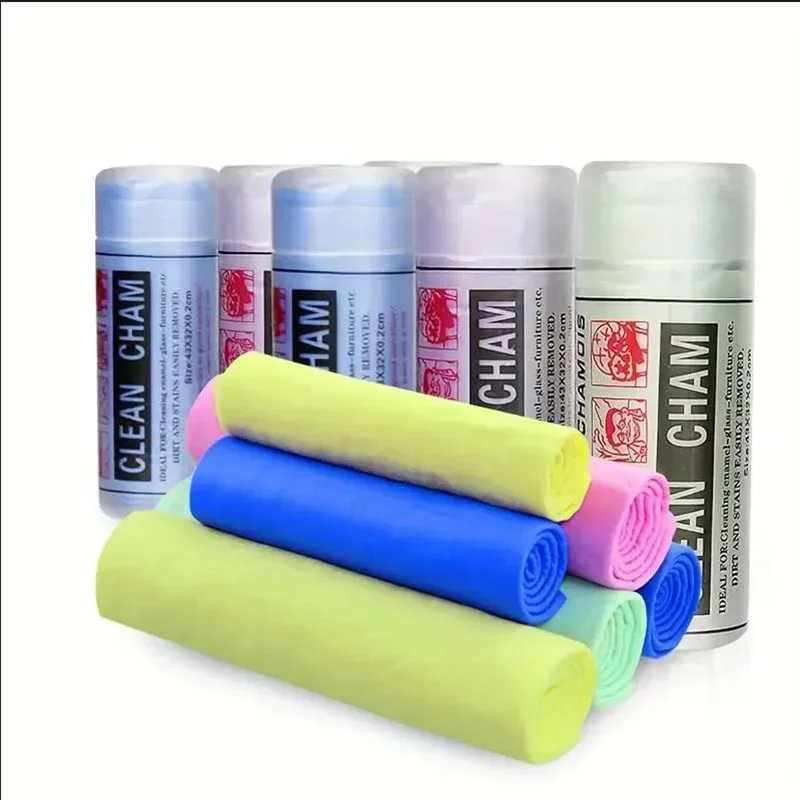 43*32cm PVA Car Wash Towel Ultra Absorbent Quick-Dry Scratch-Free Reusable Soft Deerskin Cloth for Auto Maintenance Clean