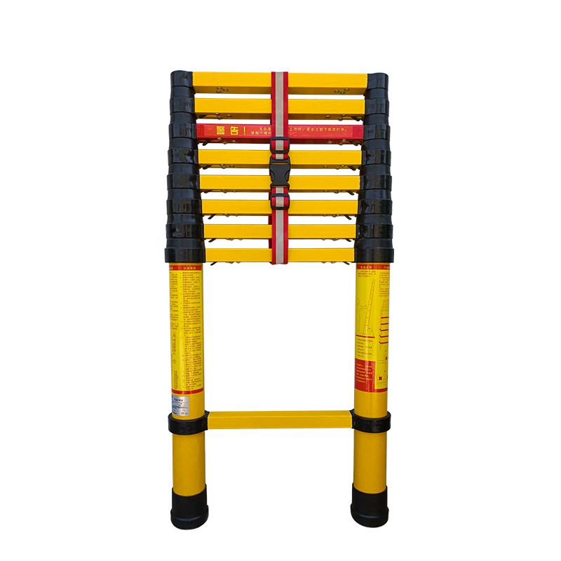 Custom Wholesale Fiberglass Step Ladder Telescopic Extension Ladder Insulation Safety 6 Ft 2 Meters Custom For Construction