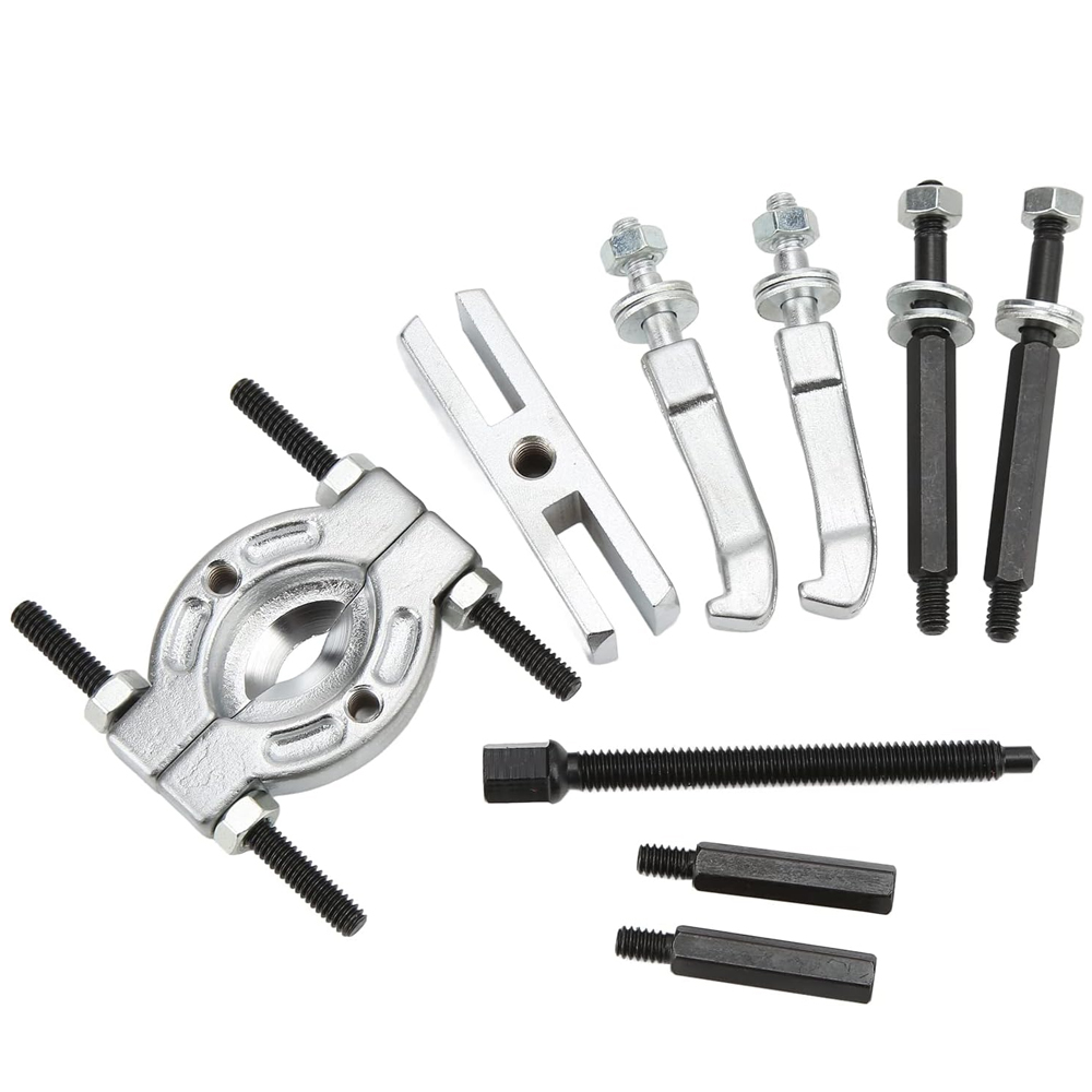 Professionele 9-delige lagerscheider en trekkerset Lagerverwijderingsgereedschapset Lagerscheider Autoreparatieset met rode behuizing