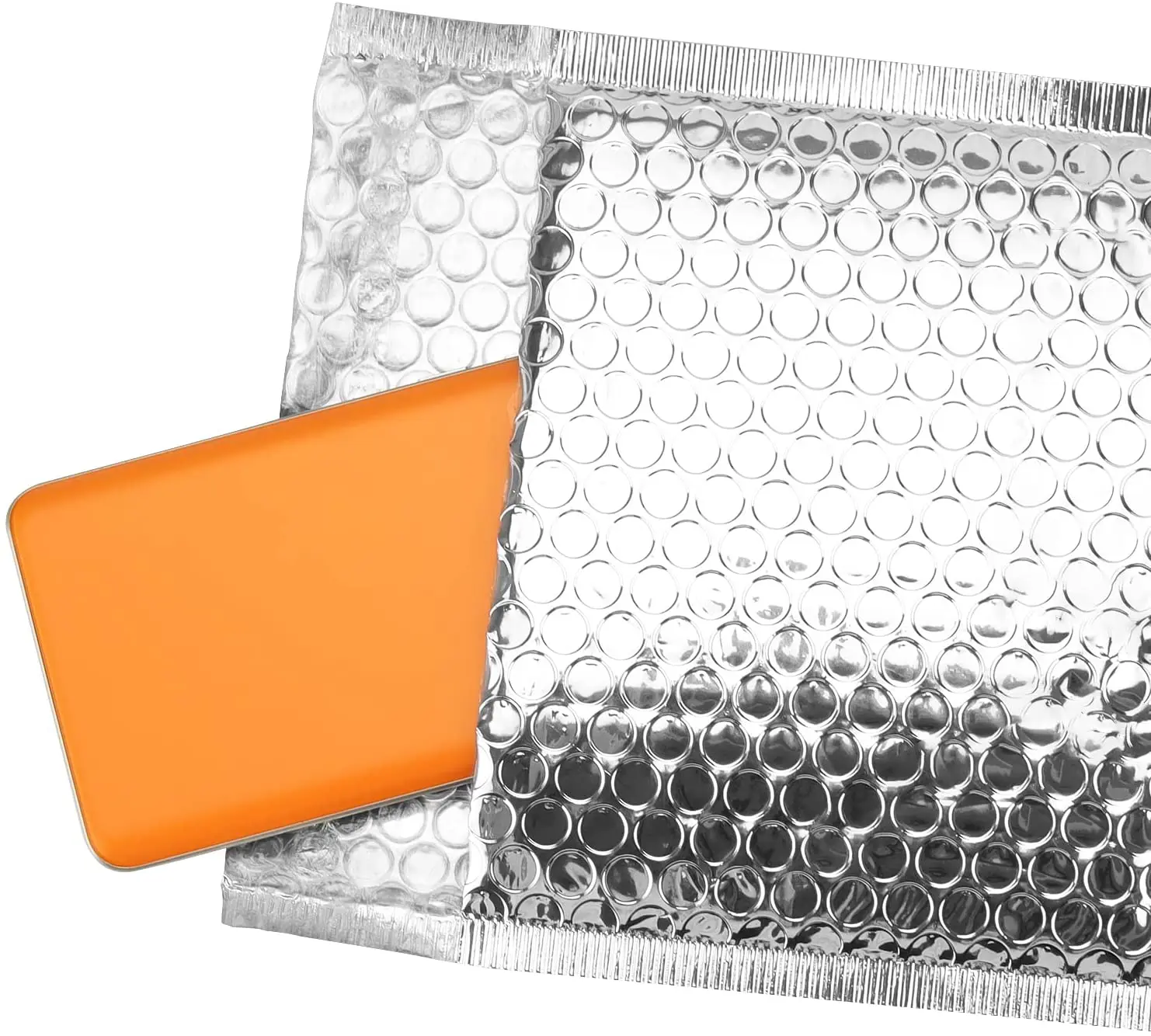 50pcs Laser Silver Mailer Poly Mailing Bolha Acolchoada Envelopes para Mailer Presente Embalagem Self Seal Bag Bubble Padding