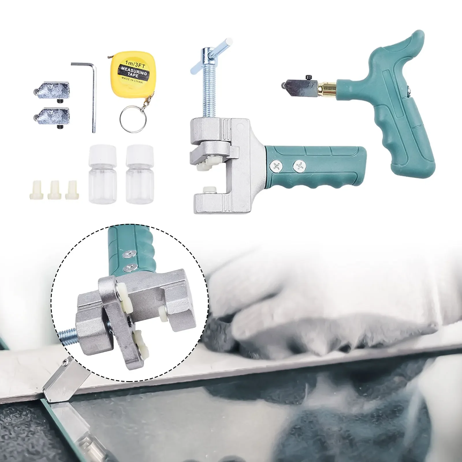 Tile Glass Multifunction Cutter Set Ceramic Floor And Porcelain Cutter Ceramic Cutting Scratcher For Cutting Glass Cutting Tools