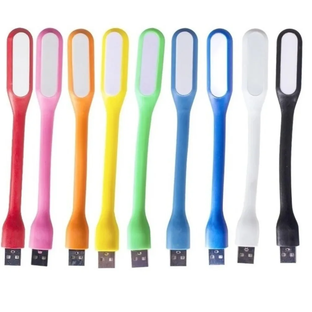 SeeMpp USB 5V LED lámpara de luz de lectura de libros Mini lámpara de mesa de viaje para banco de energía PC Notebook portátil luz nocturna Flexible