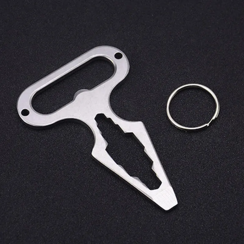 Herramienta múltiple de acero inoxidable de alta calidad, picos de autodefensa para acampar al aire libre, supervivencia, abridor de herramientas de llave multifuncional