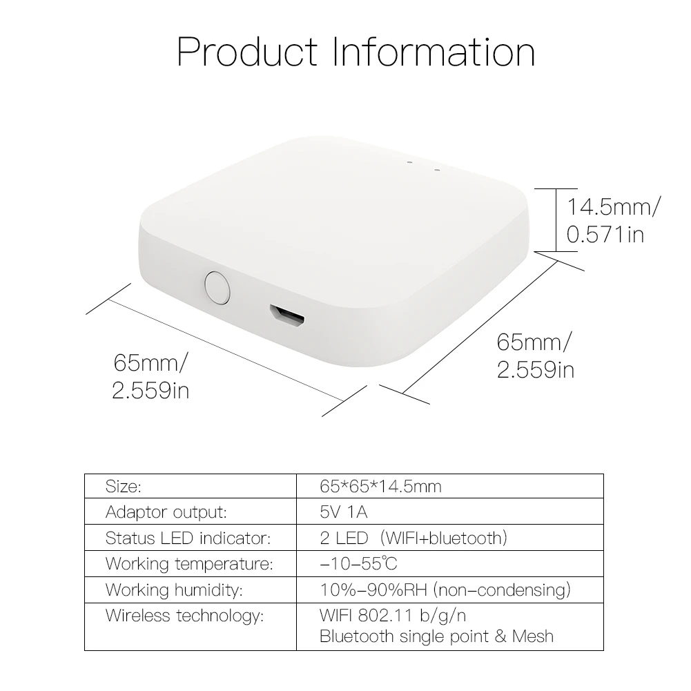 MOES Tuya Bluetooth Gateway Hub สมาร์ท SIG ตาข่าย WiFi Smart Life APP รีโมทคอนโทรลทํางานร่วมกับ Alexa Google Home