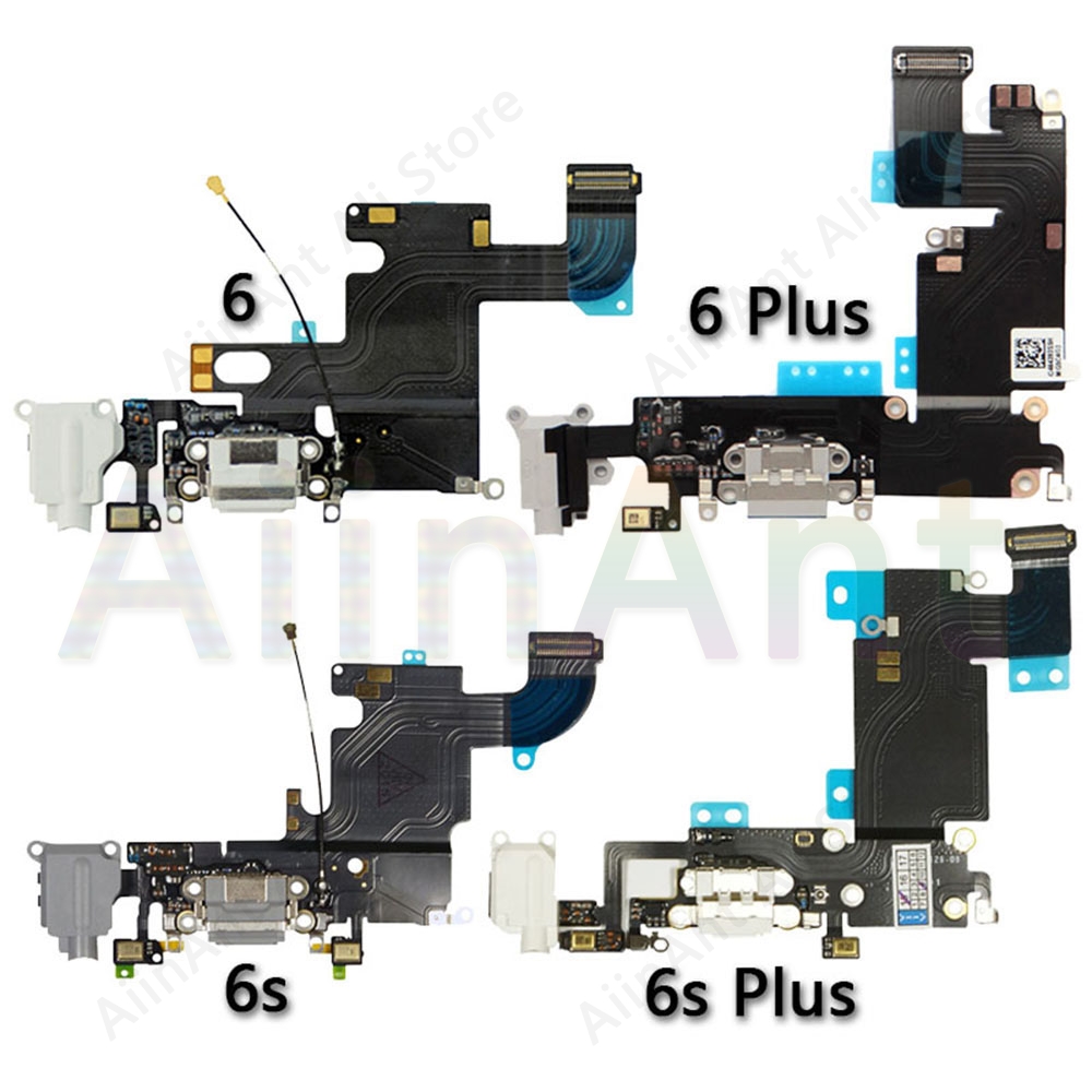AiinAnt-Porta de Carregamento USB, Carregador Dock Connector, Cabo Flex para iPhone 6, 6s Plus, 5S, SE, Peças de Reparo do Telefone, 2020, 2022