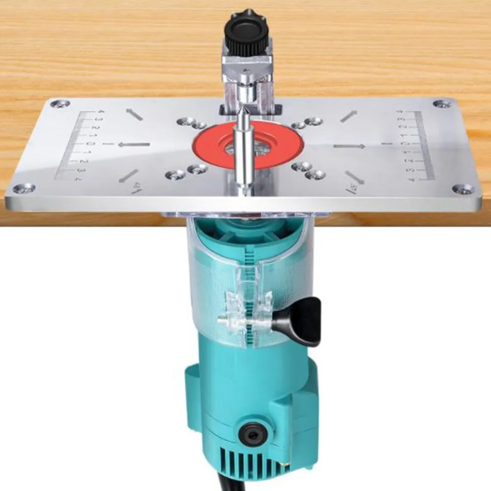 มัลติฟังก์ชั่นอลูมิเนียม Router Table ใส่แผ่นสําหรับไฟฟ้าไม้เครื่องตัดม้านั่งไม้