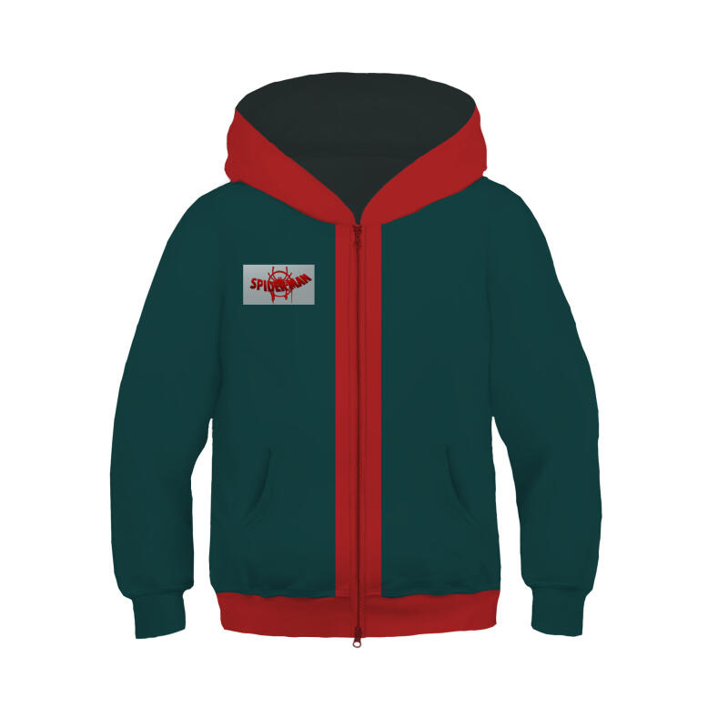 Felpe con cappuccio da supereroe per bambini Miles Morales Felpa con cerniera stile 3D Giacca Spider Gwen per costume cosplay anime per ragazze dei ragazzi