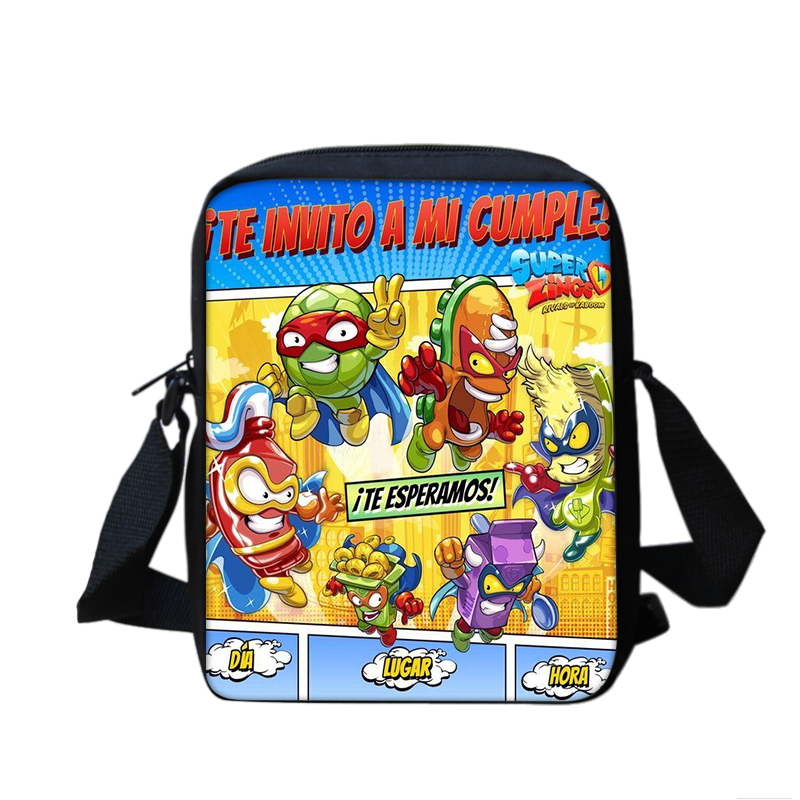 スーパー Zings 少年 & 少女漫画アニメプリントショルダーバッグキッズカジュアルトート電話バッグ男性 & 女性ショッピングバッグ最高の誕生日プレゼント