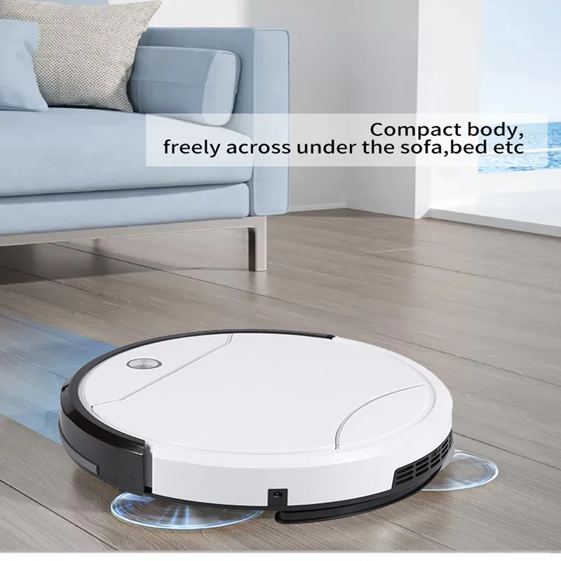 Robot aspirador de barrido, recarga automática, Control remoto, arrastre de succión, electrodoméstico, aspirador inalámbrico en seco y húmedo