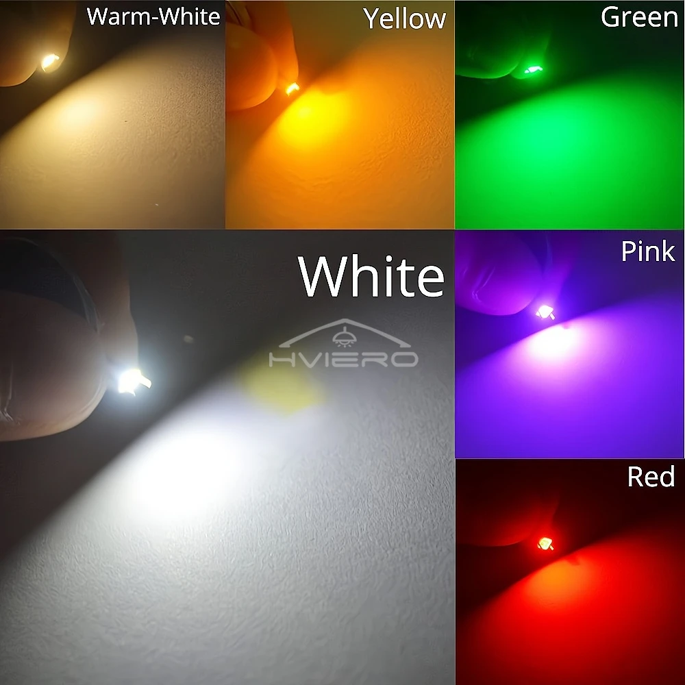 100 Chiếc SMART TECH LED SMD 2835 Đèn Đính Hạt 20-25lm Trắng Đỏ Xanh Dương Xanh Lá Vàng Hạt LED Chip LED DC 1.8-3.6V LED Điốt Phát Sáng