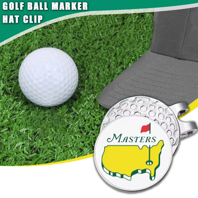 Clip per cappello da golf Indicatore a sfera magnetico Si attacca facilmente al cappello Modello bandiera cartone animato Clip per berretto da baseball Accessori per gioielli Regalo