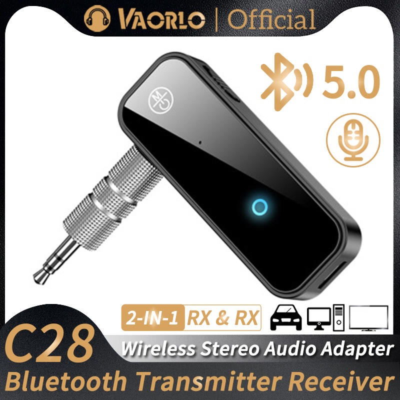Transmisor receptor de Audio Bluetooth 2 en 1, Dongle con conector auxiliar de 3,5mm, adaptador inalámbrico de música estéreo, Mini portátil para TV, PC y coche