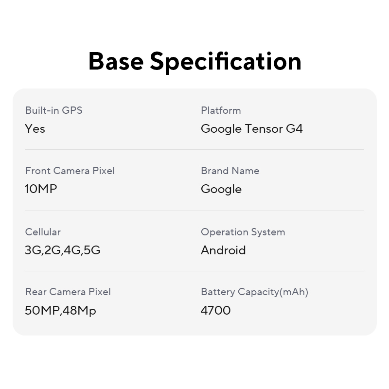 Google Pixel 9-telefoon 5G Single Nano SIM en eSIM 6,3 '' 120 Hz scherm 12 GB + 256 GB opslag 4700 mAh batterij 50 MP camera Android 13