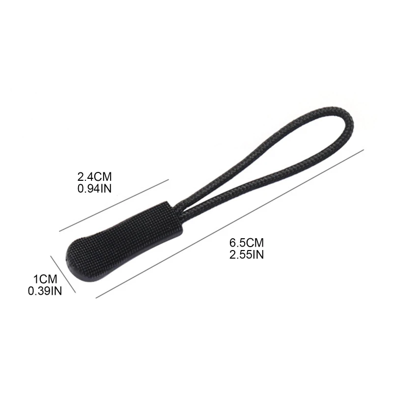 10pcs ซิปดึง PULLER End Fit เชือกแท็กเปลี่ยนคลิปหัก BUCKLE Fixer ซิปสายไฟ TAB กระเป๋าเดินทางกระเป๋าเดินทางเต็นท์กระเป๋าเป้สะพายหลัง