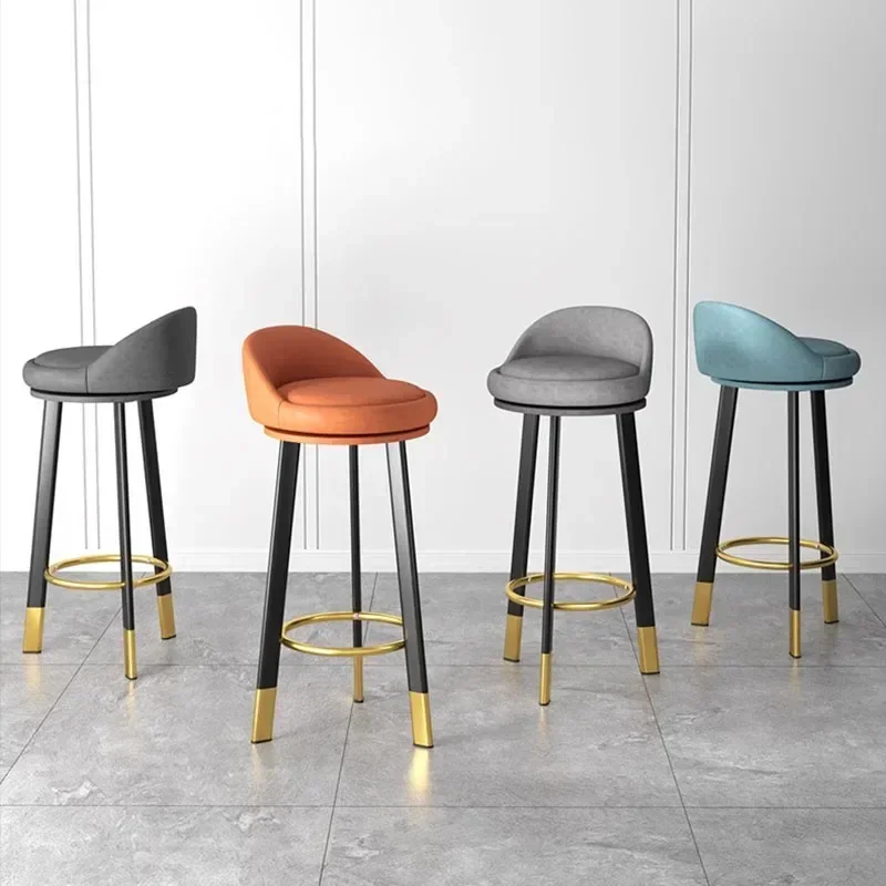 Sedia da bar alta in acrilico Bancone nordico Tavolo minimalista Sgabello da bar Cucina Sala da pranzo Taburetes Altos Cocina Mobili per la casa di lusso