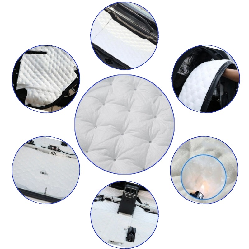 1 PC 50x80 cm voiture insonorisée coton auto-adhésif PP + PET insonorisant insonorisant isolation anti-bruit porte de voiture Modification automatique