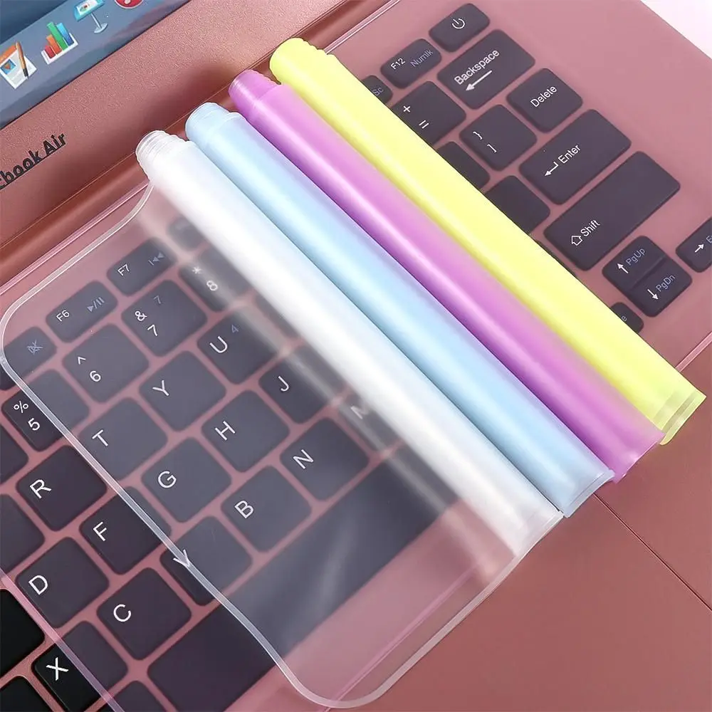 Protector Universal de silicona para teclado de ordenador portátil, película protectora impermeable a prueba de polvo, 12-17 pulgadas