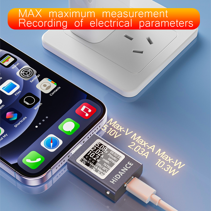 13 in 1 DC 4.5-50V 0-12A 多機能デジタルディスプレイ DC 電圧電流計パワーメーター Type-c 携帯電話充電 PD3.1 テスター