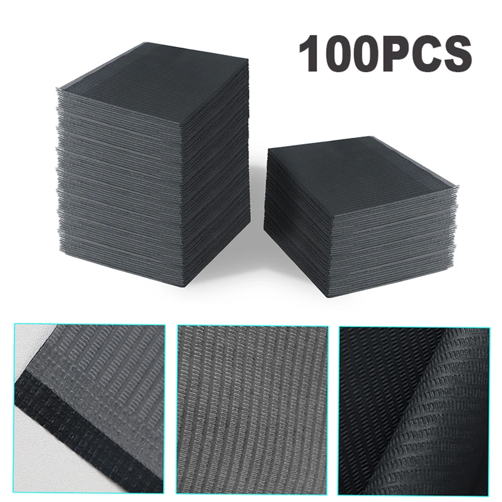 100 stücke Schwarz Einweg Wasserdichte Tattoo Sauber Pad Tattoo Lätzchen Tisch Abdeckungen Sauber Pad Patienten Dental Servietten Tattoo Zubehör