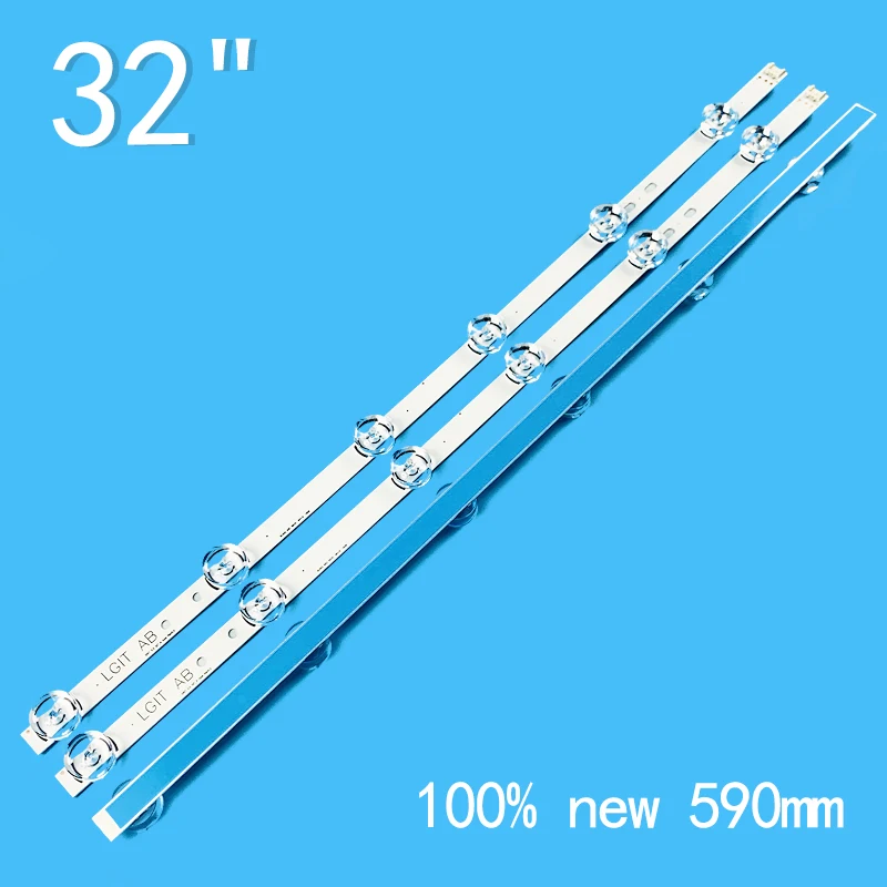 3 uds tira de LED para iluminación trasera para LIG 32 "TV innotek drt3.0 32 luces drt3.0 WOOREE A/B UOT 32MB27VQ 32LB5610 32LB552B 32LF5610 lIg32