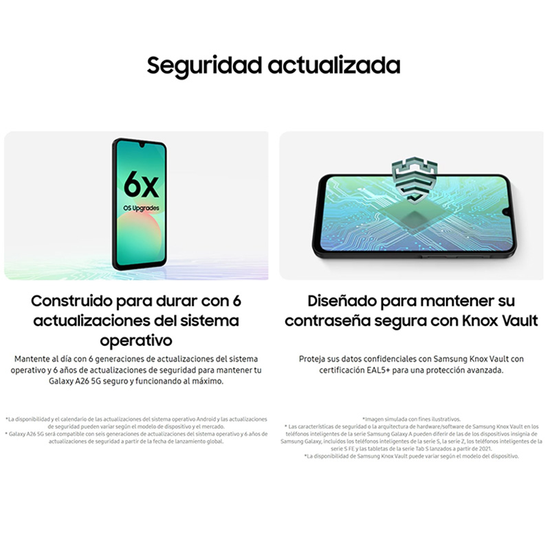 Samsung Galaxy A26 5G, Smartphone, Écran AMOLED 6,7", Caméra 50 MP, 120 Hz, 5000 mAh, IP67